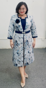 Vêtements pour femmes en promotion, veste longue de haute qualité, robes de cérémonie, ensembles de 2 pièces - Product Image 6