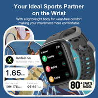 Reloj Inteligente Verfit para Niños, Búsqueda Offline, Pantalla Táctil Completa, Resistente al Agua IP68, Más de 80 Modos Deportivos, Ultraligero