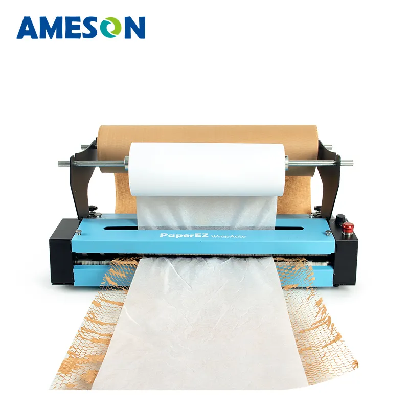 PaperEZ honeycomb kraft paper wrapping making machine system