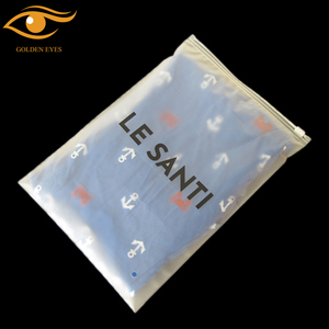 PE Zip Lock Bags with Frosted Zipper Custom Logo Recyclable Matte Plastic Clothes <strong>Tshirts</strong> <strong>Packing</strong> Low MOQ - Product Image 1