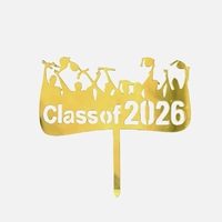 Décoration de gâteau en acrylique « Félicitations, diplômé 2026 » pour fête de remise des diplômes – Fournitures de décoration de gâteaux de qualité