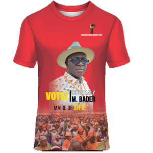 Election Promotion Round Neck T Shirt Short Sleeve T Shirt Men Election T-shirt in Wholesale Sublimation Printing LOGO