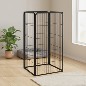 Corral para Perros Black Dog de 4 Paneles, 19.7x39.4, Acero con Recubrimiento en Polvo - Product Image 2