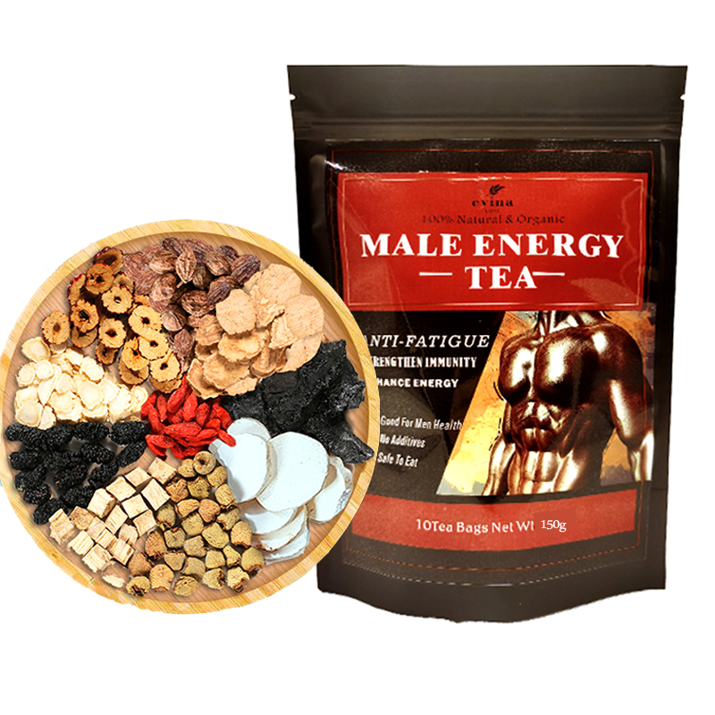 Private Label Strong Kidney Male Fertility Tea with Ginseng and Dates Herbal Supplements for Men