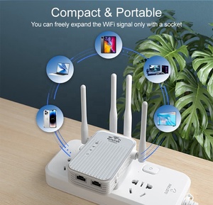 ตัวขยายสัญญาณไร้สายเราเตอร์เครือข่าย Wi-Fi ระยะ1200เมตรตัวขยายช่วงสัญญาณไวไฟ - Product Image 5