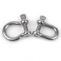 D manille de levage d'arc 4 5 6 8 10 12 14 16 18 20 22 25mm en acier inoxydable