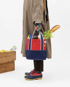 Bolsa de Compras Reutilizable Ecológica con Diseño de Camuflaje Náutico, Personalizable, de Gran Capacidad, Tejido de Lona Gruesa, Asa Larga - Product Image 3