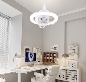 Điều khiển từ xa <span class=keywords><strong>LED</strong></span> di chuyển đầu fan hâm mộ ánh sáng e27rgb phòng ngủ tưởng tượng hương liệu mờ quạt trần ánh sáng - Product Image 5