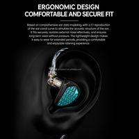 Écouteurs intra-auriculaires professionnels KZ Sonata X 14 Driver BA pour monitoring en studio, audio 20Hz-40kHz, prise jack 3,5 mm