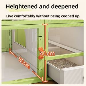 Katzenkondominium mit Integrierter Katzentoilette Geräumiger Innenkatzenschrank für <span class=keywords><strong>Maine</strong></span> Coons & Große Rassen - Product Image 2