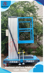 बीगक ऊर्ध्वाधर अधिकतम काम करने की ऊंचाई 4 मीटर 8 मीटर 10 मीटर 18 मीटर एल्यूमीनियम इलेक्ट्रिक एक आदमी एकल मास्ट लिफ्ट बिक्री के लिए - Product Image 2