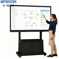 Tablero inteligente de 55 65 85 86 pulgadas con software de pizarra blanca Pantalla táctil interactiva de 75 pulgadas para enseñanza escolar y aprendizaje remoto