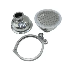 Tri Clamped Ball Type filter with Screen 150Mesh 304/316L Stainless Steel