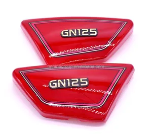 Original high quality black and red right left cover GN125 tank side cover for suzuki GN 125 GS125 motorcycle parts