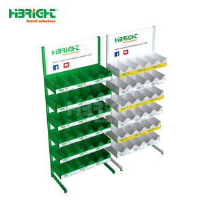 Présentoir d'outil de pêche écologique en acier inoxydable léger, cadre métallique de panneau ADS avec emballage en carton HBE-DS Highbright - Product Image 5