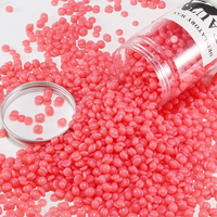 400g Perles de cire brésiliennes sans papier, à l'huile de coco, en conserve, cire dure à la colophane, pour épilation indolore du maillot