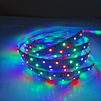 Bande lumineuse intelligente RVB colorée 30LEDs/M 5M 6M Lampe en cuivre DC12V connectée par USB pour un usage domestique