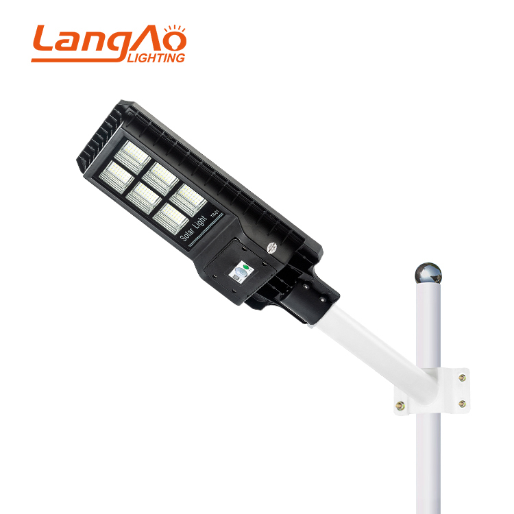 IP65 impermeable al aire libre de 60w 120w 180w integrado todo en una luz de calle solar llevada