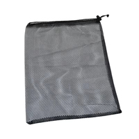 Sacs à cordon en maille réutilisables personnalisés pour les sports de plein air, la salle de sport, pliables, légers, promotionnels, en polyester recyclé
