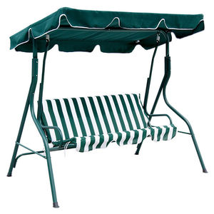 เฟอร์นิเจอร์กลางแจ้งสวนพักผ่อนคน 2 หรือ 3 ที่นั่งระเบียงเก้าอี้แกว่งพร้อมผ้าใบ - Product Image 3