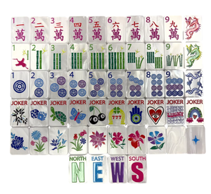 Venta al por mayor de fábrica: Nuevo juego de Mahjong americano de lujo de 160 fichas de acrílico grabado de 4 capas para viaje - Product Image 1