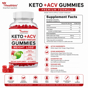 Gomitas de Vinagre de Sidra de Manzana de Alta Calidad, Sabor Natural <span class=keywords><strong>a</strong></span> Frutas, Gomitas AVC+<span class=keywords><strong>KETO</strong></span>, Equilibrio Corporal Diario, Suplementos Masticables de ACV - Product Image 3