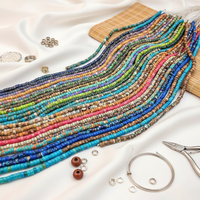 Nouvelles perles d'espacement rondes/baroques en pierre Emperor semi-finies faites à la main pour bracelets, colliers, boucles d'oreilles et accessoires de bijoux pour femmes