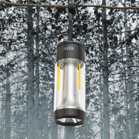 Lampu Camping Tahan Air Tiga-dalam-Satu dengan Daya Tahan Baterai Lama, Lampu Kerja Multifungsi untuk Hiking, Pengisian Daya Tipe-C, LED Portabel
