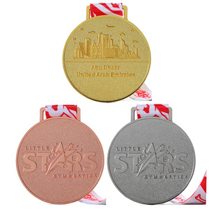 Ensemble <span class=keywords><strong>de</strong></span> médailles sportives en alliage <span class=keywords><strong>de</strong></span> zinc moulé sous pression et gravées au laser, personnalisées pour les compétitions sportives et les souvenirs pour jeunes - Product Image 1