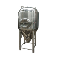 Fermenteur à bière commercial en acier inoxydable avec fond conique, réservoir de fermentation pour vin et bière, réservoir de fermentation de 500 m3