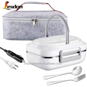 3 Compartment Multi function Electric Lunch Box Travel Home Mini Electronic Heating Lunch Box Self heating Lunch Box