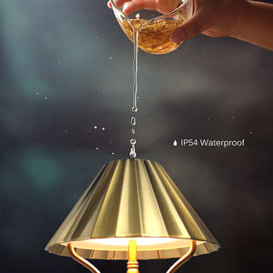 Lampe <span class=keywords><strong>de</strong></span> table LED sans fil à coquille <span class=keywords><strong>de</strong></span> coquillage, rechargeable par USB, lumière décorative, corps en aluminium, fonction flexible, personnalisable, fabrication OEM - Product Image 4