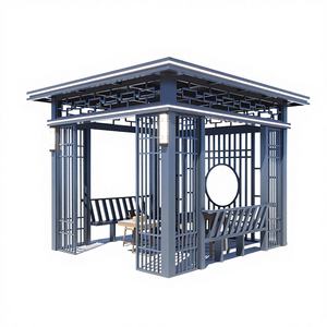 Pabellón de Acero Inoxidable Tallado a Medida para Paisajes, Parques, Zonas Residenciales y Lugares Panorámicos - Parasol Exterior - Sunrise - Product Image 1