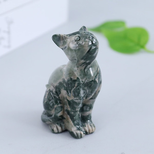 Natural Crystal Egyptian <strong>Cat</strong> <strong>Figurine</strong> 3 Inch Hand Engraved Gemstone Religious Sculpture Yuchenglin Brand Fashion Trend Home - Product Image 4