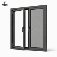 Ventana Abatible de Aluminio de Seguridad con Malla Protectora Integrada, Sistema de Ventanas Residenciales de Alta Calidad