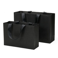 Sac à provisions en papier avec Logo personnalisé, sac d'emballage cadeau de luxe avec poignée Boutique de détail vêtements sacs en papier