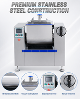 Machine à pétrir la pâte sous vide industrielle Fuxin, capacité 25 kg, pétrin sous vide automatique SUS304 pour la fabrication de pâtes et de nouilles en usine, CE
