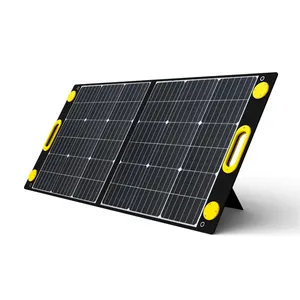 JJH Advance 100W tipo magnético portátil dobrável painel solar para central elétrica portátil