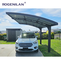 Cochera de Diseño Moderno con Techo Arqueado, Impermeable y Personalizada de Alta Calidad