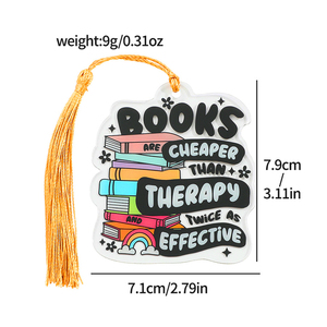 Bán Hot Vui Xương Đọc Dấu Trang Bán Buôn Colourful Sinh Viên Trang Trí Tua Cuốn Sách Đánh Dấu Acrylic Tùy Chỉnh Phim Hoạt Hình Bookmark - Product Image 6
