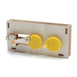 Kit de experimentos con manivela curva, juguete educativo manual de madera para el aprendizaje de ciencia y física, edad 7-9 años - Product Image 1