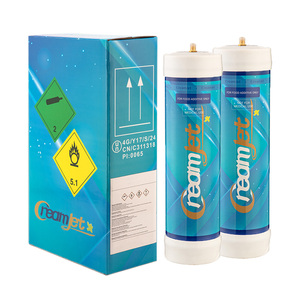 Creamjet France Stock Livraison Rapide Bouteille de Gaz pour Crème Fouettée CO2/N2 Outils pour Desserts Cylindre de Gaz pour Crème Fouettée - Product Image 1