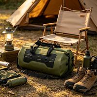Sac de voyage étanche en PVC avec bande réfléchissante pour moto, résistant aux déchirures, idéal pour les sorties nocturnes, le camping et les excursions en bateau