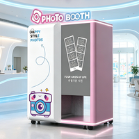 Photobooth avec imprimante instantanée pour photos, appareil photo pour photomaton, personnalisation pour mariages et événements professionnels