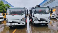 Camion à ordures compacteur à chargement arrière ISUZU 6CBM, petit véhicule de collecte des déchets pour les rues étroites