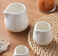 Tasse à lait en porcelaine fine avec logo personnalisé, pichet à crème et à sauce, bec verseur classique, poignée, 350 ml, pour restaurant, hôtel, vente en gros