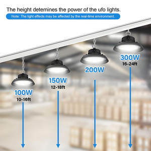 Lumière UFO à LED ultra brillante, éclairage de baie haute, étanche IP66, 150W SMD2835, lumière UFO pour grande usine et entrepôt - Product Image 4