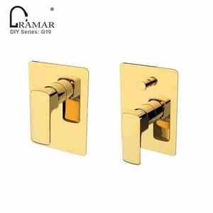 Tombol pasang di dinding, keran mandi termostatik tersembunyi dengan pengalih 2 arah untuk kamar mandi - Product Image 2