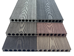 Dalles de terrasse creuses en WPC écologiques et imperméables pour l'extérieur, idéales pour les zones commerciales et les couloirs côtiers - Product Image 4