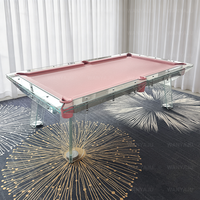 Table de billard très vendue avec plateau en bois pour tennis de table, table de billard en verre 7ft 8ft 9ft, table de billard moderne de luxe pour club de billard et hôtel